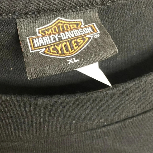 HARLEY DAVIDSON Orlando Florida Graphic Biker Shark T Shirt - Picture 6 of 7